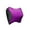 Purple, variant on Limei Headrest Cushion Adult Rectangle Memory Foam Travel Pillow, Black