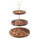 thumbnail image 4 of Soporte de madera para huevos de 3 niveles, soporte para guardar huevos, soporte de madera para cupcakes. oro, 4 of 9