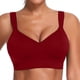 thumbnail image 1 of Women Wireless Padded Sports Bra Push Up Workout Gym Yoga Seamless Crop Top Comfy Vest3XL, 1 of 3