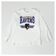 thumbnail image 4 of Women's Gameday Couture  White Baltimore Ravens Swift Strike Essential Oversized Long Sleeve T-Shirt, 4 of 4