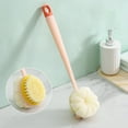 thumbnail image 4 of Exfoliating Body Scrubber - Dry Brushing Body Back Scratcher Brush for Shower, 35Cm/13.78In Lenth Shower Brush Long Handle with Stiff And Soft Bristles (1Pc), 4 of 6