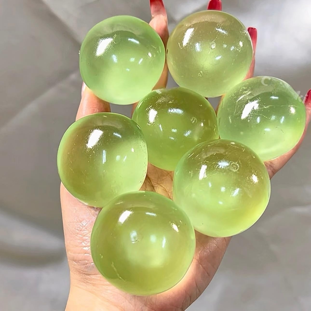 Coconut Oil Stress Ball, Coconut Oil Squishy Ball Clear, Slow Rising Squishy, Soft and Non-Sticky