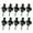 Black, variant on 10Pcs Guitar Strap Locks Buttons End Pin Security Straplocks for Acoustics, Ukuleles, Bass, Banjos Easy to Install
