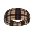 thumbnail image 2 of Motion Adornment Sweatband 15 In Both Men And Women Can Stretch Breathable Soft Perspiration For Hiking Walking Running Exercise Sandybrown Buffalo Plaid Check Tartan Scotland_3, 2 of 8