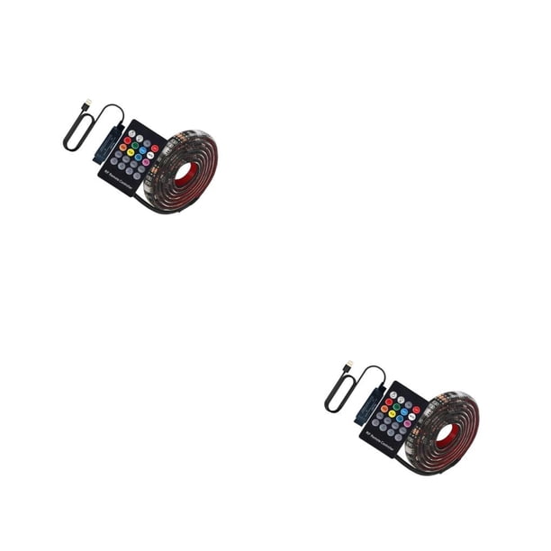 Matsuzay Tira de luces LED USB RGB 5V controlador de música iluminación de fondo luz de fondo de TV luz LED Flexible Type1 NO1 Matsuzay CBP591463