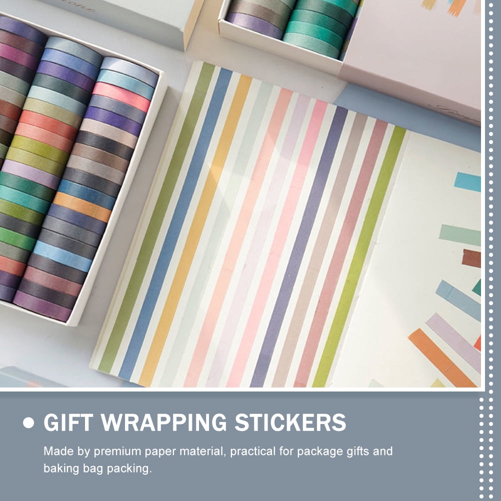 UPOUART 60 Rolls Washi Tape Set for Candy Stores Assorted Color Daily Use