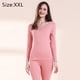 thumbnail image 2 of Conjunto de ropa interior térmica larga para mujer, 2 piezas, forro polar, conjunto de pijama superior e inferior, se puede usar por ambos lados, 2 of 6