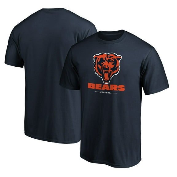 Men's Navy Chicago Bears Team Lockup T-Shirt
