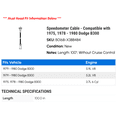 thumbnail image 2 of Speedometer Cable - Compatible with 1975, 1978 - 1980 Dodge B300 1979, 2 of 2
