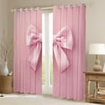 thumbnail image 2 of Manfei Cute Bow Girl Black Out Curtains,Dreamy Princess Curtains Pack of 2 (42x63 Each),Kawaii Ribbon Bow Knot Bedroom Curtains,Luxury Bedroom Decor, 2 of 6