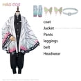 thumbnail image 1 of Disfraz de Kochou Shinobu para adultos y niños, ropa de Cosplay de Kanae, uniforme con Clip de mariposa, capa de Slayer, traje de Halloween, 1 of 5