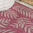 thumbnail image 6 of JONATHAN Y SANTA MONICA 5' Round Area Rug, Nevis Palm Frond - Fuchsia/Light Gray, SMB119F-5R, 6 of 7