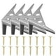 thumbnail image 1 of Metal Legs For Furniture Steel Sofa Legs Furniture Restoration Classic 14.50X14.50X12.00cm Waterproof 4Pcs, 1 of 4