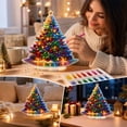 thumbnail image 3 of Christmas Tree DIY Art Kit,3D Standable Acrylic Tabletop Ornament,Crystal Rhinestone Art Set,Xmas Holiday Home Table Decor Gift, 3 of 5