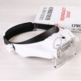 thumbnail image 3 of Lupa de montaje en la cabeza con luz LED, lupa de diadema recargable, lupa montada en la cabeza con 6 lentes desmontables, lupa manos libres, 3 of 5
