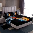 thumbnail image 1 of Erosebridal Melody Saxophone Bed Sheets Set Queen Size,Musical Instrument Bed Sheets Queen,Abstract Decor,Reversible,Ultra Soft,4 Pieces, 1 of 7