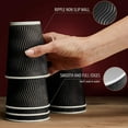 thumbnail image 5 of Insulated Disposable Coffee Cups with Lids and Straws 12 oz 100 Packs - Paper Cups for Hot Beverage Drinks To Go Tea Coffee Home Office Car Coffee Shop Party Black, 5 of 7