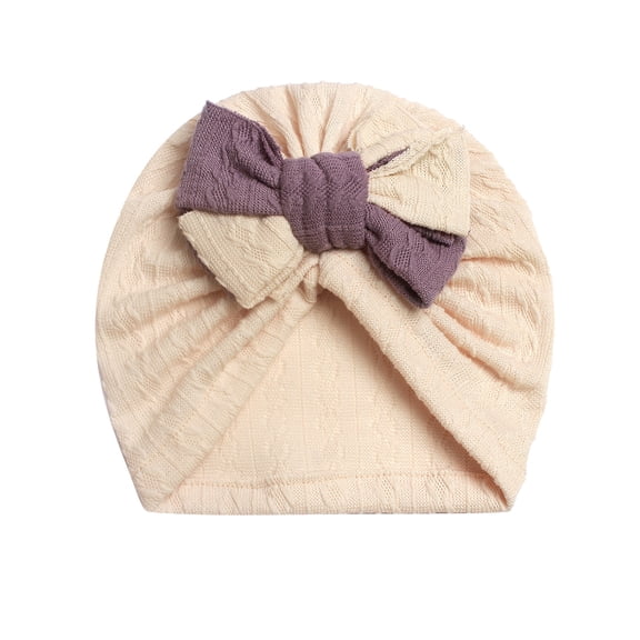 Super Soft Stretchy Girl Turban Hats with Bow Knot Kids Beanies Hats Caps Bonnets Beanies Headwraps for Girls Boys 0-3 Years under $10