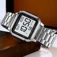 thumbnail image 3 of ZOLOHONI Digital Watches for Men,Stainalee Steel Waterproof Electric watch Mens Sports Watches, 3 of 8