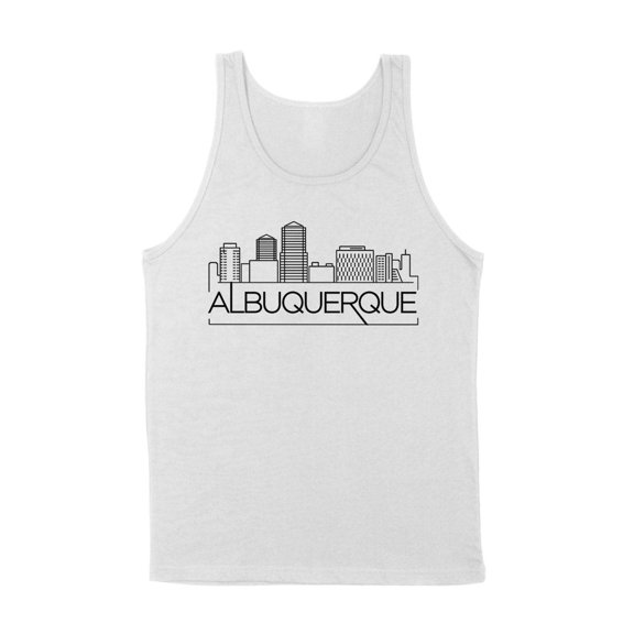 Skyline Albuquerque Tank Top Unisex Large White