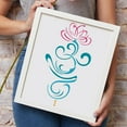 thumbnail image 4 of Breathe Sanskrit Symbol Painting Stencil 8.3x11.7inch Large Flowers Pattern Drawing Template Plastic PET Sanskrit Symbol Stencil for Painting Symbol Theme Template for DIY Crafts, 4 of 9