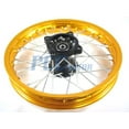 thumbnail image 2 of 12" FRONT ALUMINUM RIM WHEEL PIT DIRT BIKE DISC BRAKE 15MM RM06Y_15MM, 2 of 6