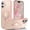 Pink, variant on KOMI Magnetic for iPhone 16 Case with Invisible Stand, [10 FT Drop Protection] [Velvety Touch] Slim Translucent Matte Back Shockproof Phone Case for iPhone 16 6.1'', Dark Purple