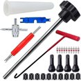 thumbnail image 1 of HUGFEGWE Quick Tire Valve Change Tool Kit, Tire Valve Stem Tool, Valve Stem Removal Tool for Car, ATVs, Motorcycle, Trucks, Tire Valve Stem Core Quickly Replacement Tool Kit (30pcs) AZ824-16323, 1 of 6