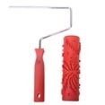 thumbnail image 4 of Various Embossed Pattern Painting Roller With Plastic Handle Brush Tool 7" A, 4 of 8