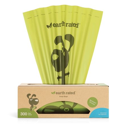 Earth Rated® Dog Poop Bags, 300 Unscented Bags on a Single Roll