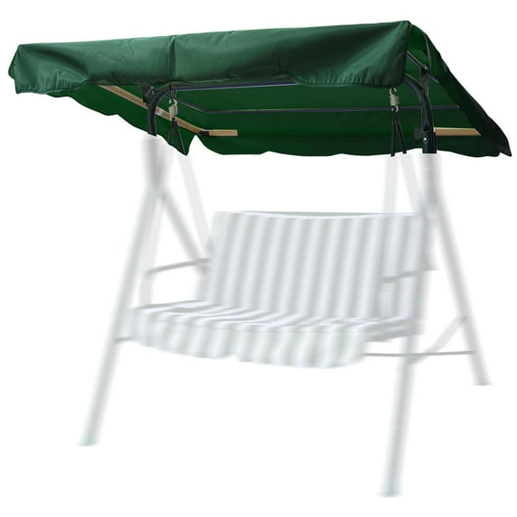 Swing Canopy Cover 64" x 47", Polyester Top Replacement UV Block Sun Shade Waterproof for Outdoor Garden Patio