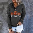 thumbnail image 2 of Sudaderas de Acción de Gracias Para Mujer, Manga Larga, Estampado Informal, Cuello Redondo, Capucha Suelta, Bolsillo Con Cordón, Tops Odeerbi ODB203714, 2 of 4