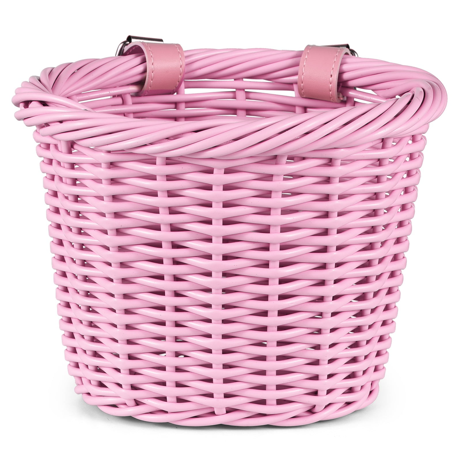 Sorven kids bike basket Bike Kid's Bike Basket for Girls Front Bike Accessories with Handlebar Streamers Cycle Ages 3-13 DIY Bike Decoration Accessories Kit Scooter Basket