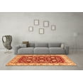 thumbnail image 3 of Ahgly Company Indoor Square Oriental Orange Traditional Area Rugs, 3' Square, 3 of 4