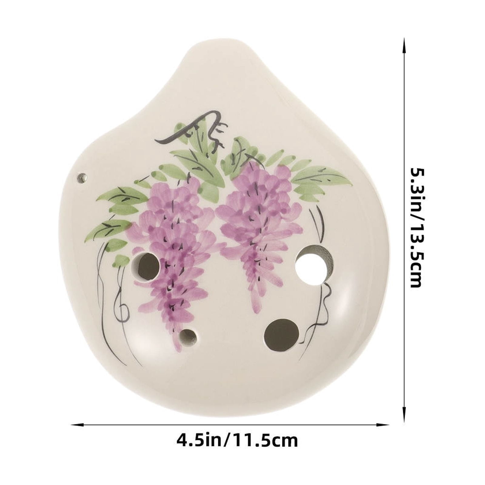 OUNONA Holes for Alto Pottery Student Child 13.50X11.50X5.00CM Violet