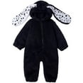 thumbnail image 3 of TIEVOSA Soft Boys Bodysuits Winter Outfit Cute Rabbit Design Romper for Warm Jumpsuit Suitable for 0 24 Months 6-9 Months(Black), 3 of 9