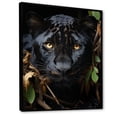 thumbnail image 2 of Designart "White Animal Black Panther I" Animals Floater Framed Wall Decor, 2 of 7