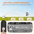 thumbnail image 4 of PawHut Automatic Dog Ball Launcher, Dog Ball Thrower with 26-80 FT Distance, 6 ETPU Balls, Remote Control, Blue, 4 of 8