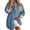 501_Light Blue, variant on QASIEATN Fall Coats for Graceful Ladies Fashion, Denim Shirts Button Down Blouse Long Sleeve V Neck Casual Tops, Womens Winter Tops