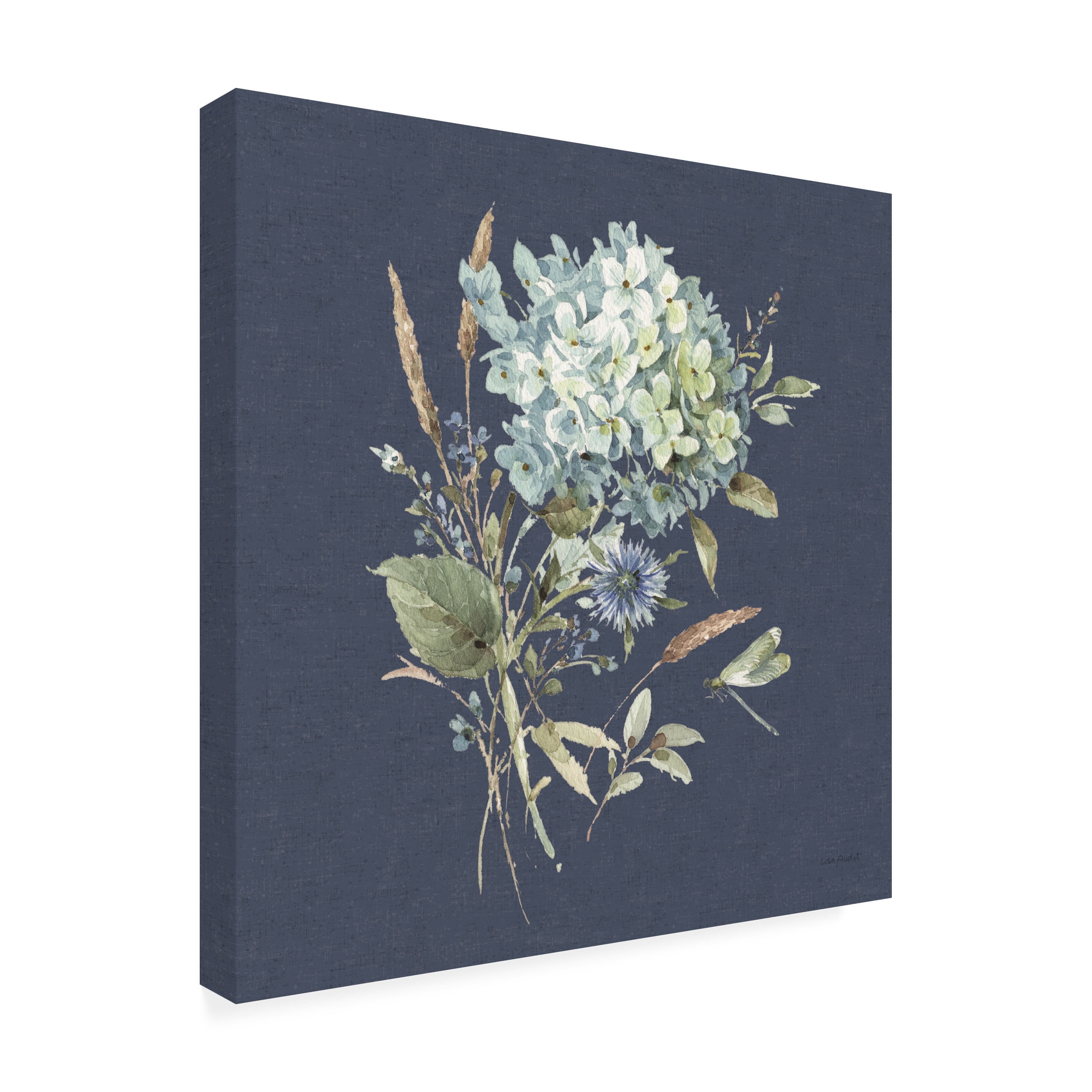 Lisa Audit 'Bohemian Blue 03 on blue' Canvas Art