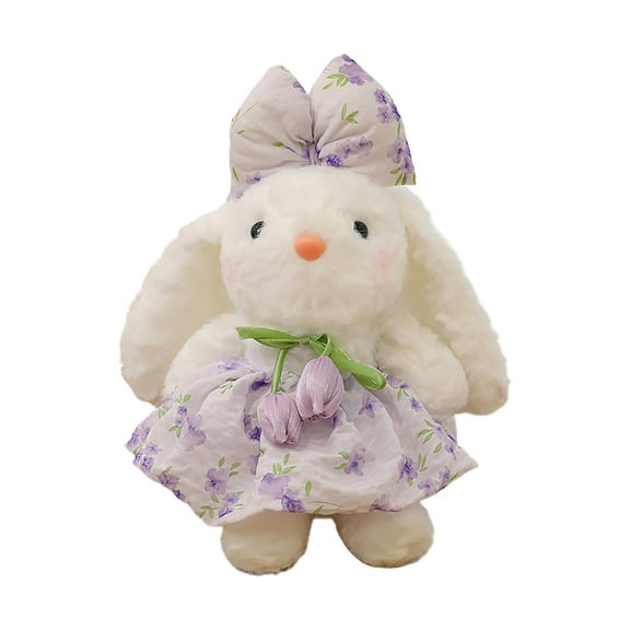 2026 New Easter Bunny Plush Toys, Easter Bunnies Stuffed Animals Toys Easter Decor Soft Pillow Toys, Soft Hugging Sleeping Pillow Best Gifts for Bunny Easter Holiday Birthday (Bunny, Light Purple)