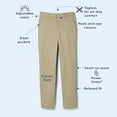 thumbnail image 4 of French Toast Boys School Uniform Adjustable Waist Relaxed Fit Pants, Sizes 4-20, Slim, & Husky, 4 of 4