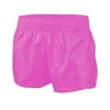 Soffe 610G670XSM Girls Lowrise Slick Nylon Short, Neon Pink - Extra Small