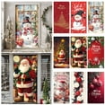 thumbnail image 6 of JHEHF Christmas Door Cover 35 x 79 Inch Snowflake Merry Christmas Background Banner Fabric Waterproof Front door Festive Party Home Decor Hanging Cover, 6 of 6