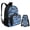 Blue Shark, variant on Blue Shark Print Backpack for Boys with Lunch Box Cooler Water Bottle Sleeve Cover Back to School Supplies