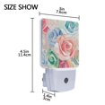 thumbnail image 4 of LED Sensor Night Light Dusk to Dawn Auto ON & Off, Plug-in Roses Pattern, 4 of 7