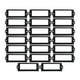 thumbnail image 2 of Portaetiquetas de 20 piezas Macarena Portaetiquetas Negro, 2 of 8