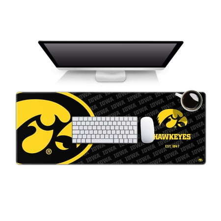 YouTheFan NCAA Iowa Hawkeyes Logo Series Desk Pad SMU