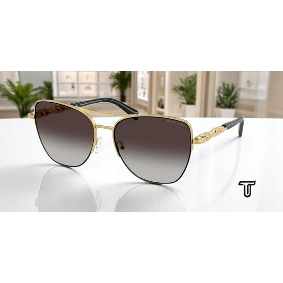 MICHAEL KORS MK1163 18968G Dorado Beach Yellow Gold Grey 57 Women's Sunglasses