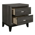 thumbnail image 2 of Lexicon Davi 2-Dovetail Drawers Modern Wood Nightstand in Gray, 2 of 5